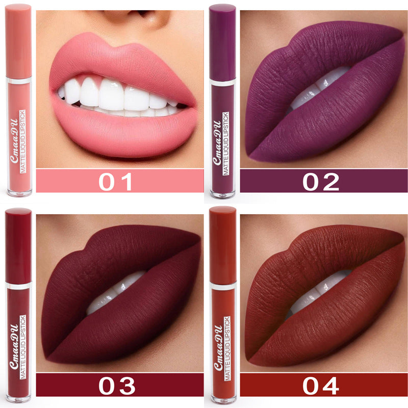 10-Piece Waterproof Matte Lipstick Set | Long-Lasting Non-Stick Lip Color