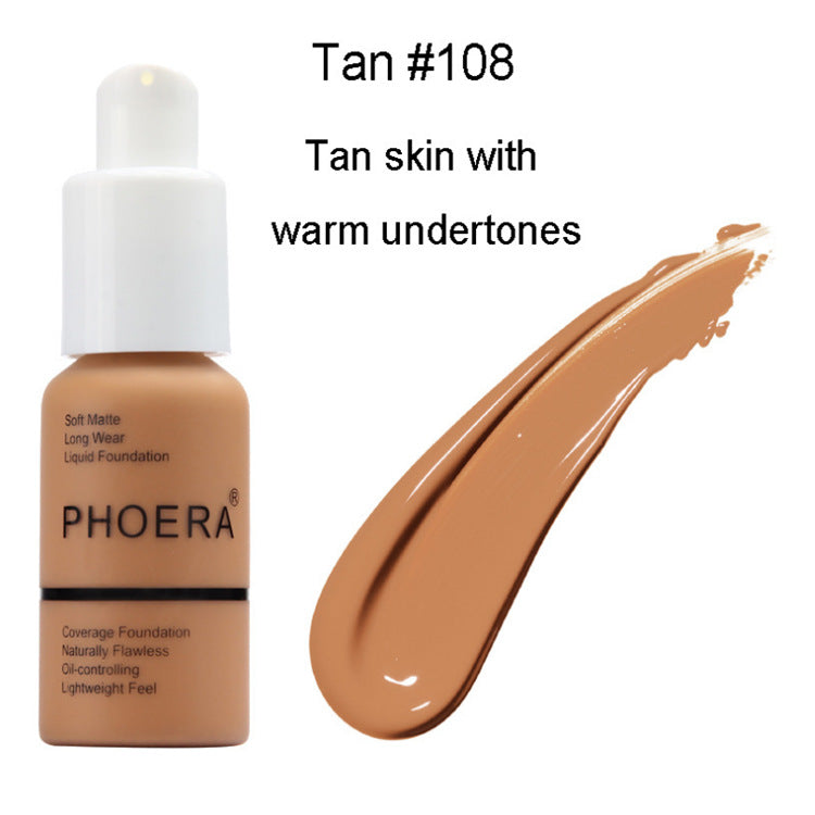 Explosive Press-Type Oil Control Matte Concealer Foundation Cream – Natural Glow