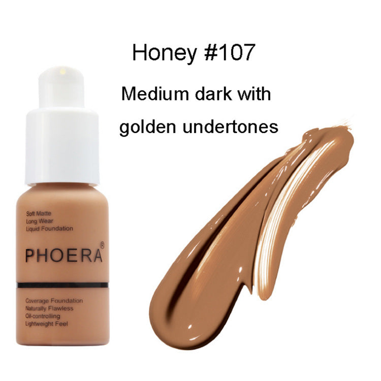 Explosive Press-Type Oil Control Matte Concealer Foundation Cream – Natural Glow