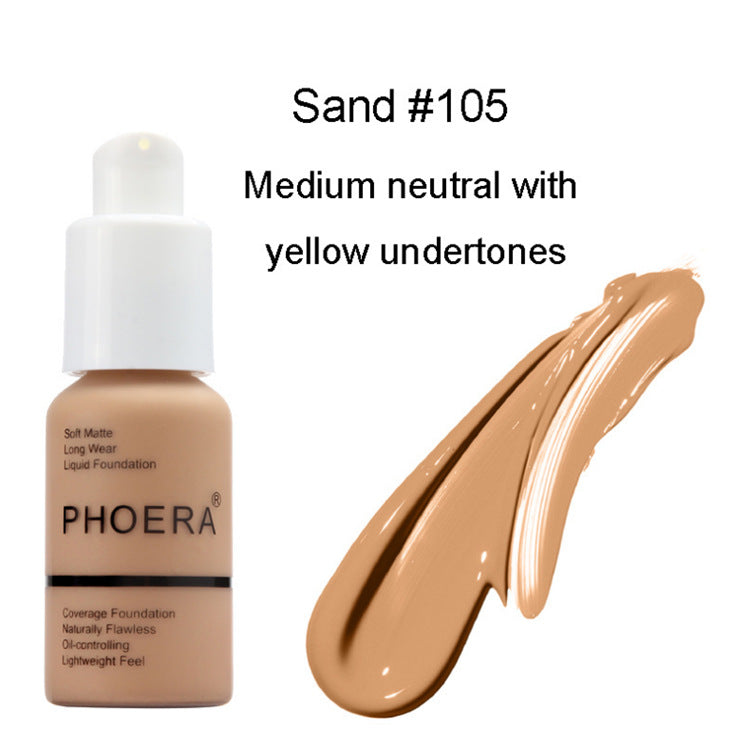Explosive Press-Type Oil Control Matte Concealer Foundation Cream – Natural Glow