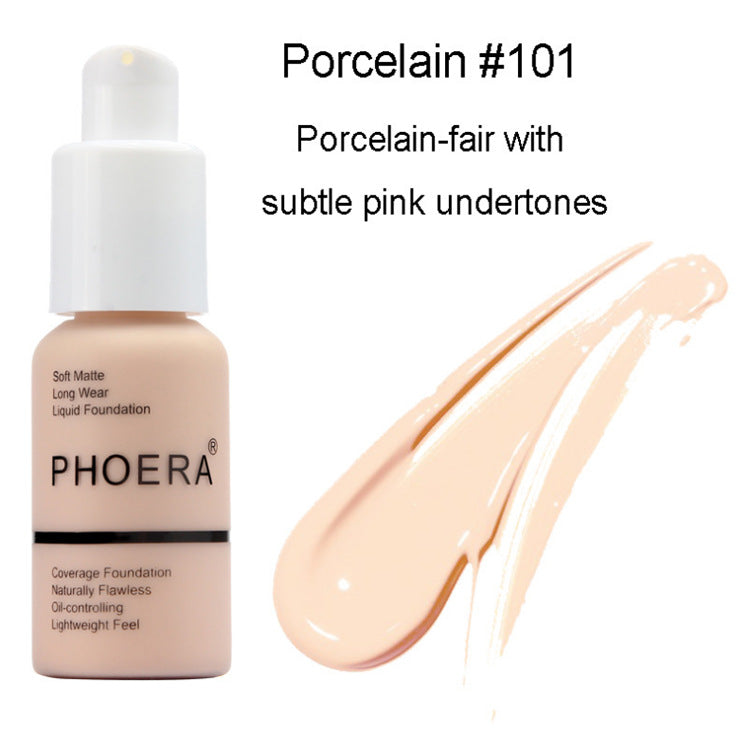 Explosive Press-Type Oil Control Matte Concealer Foundation Cream – Natural Glow