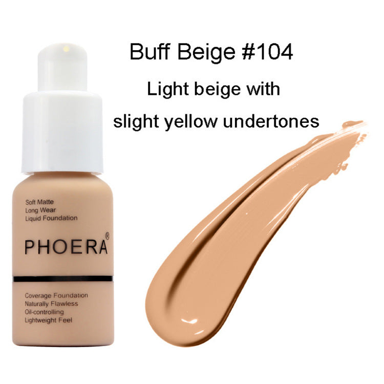 Explosive Press-Type Oil Control Matte Concealer Foundation Cream – Natural Glow