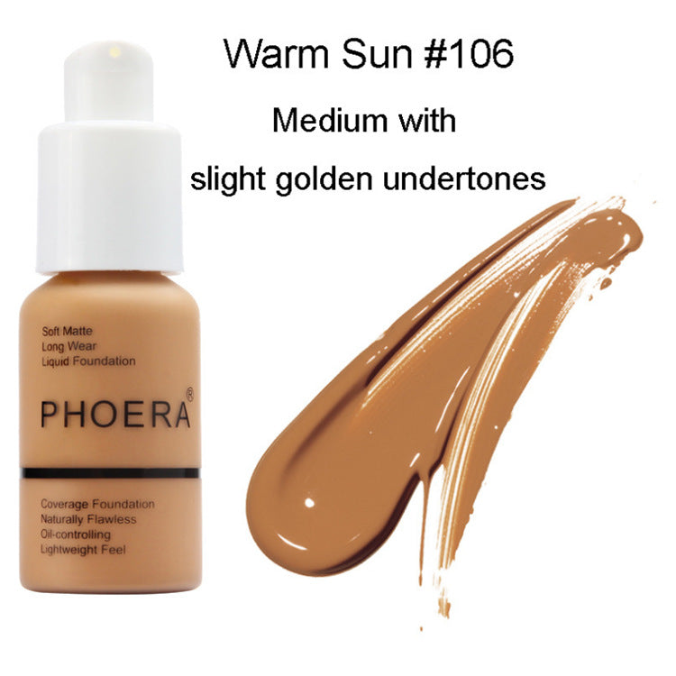 Explosive Press-Type Oil Control Matte Concealer Foundation Cream – Natural Glow