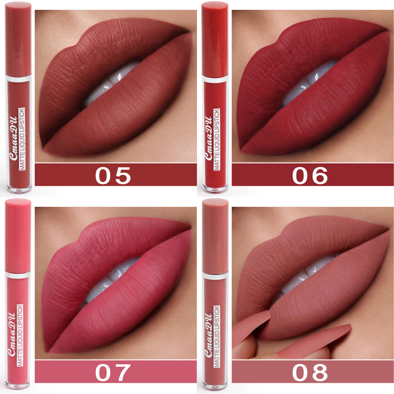 10-Piece Waterproof Matte Lipstick Set | Long-Lasting Non-Stick Lip Color